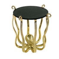 Odkládací stolek Krake zlatý